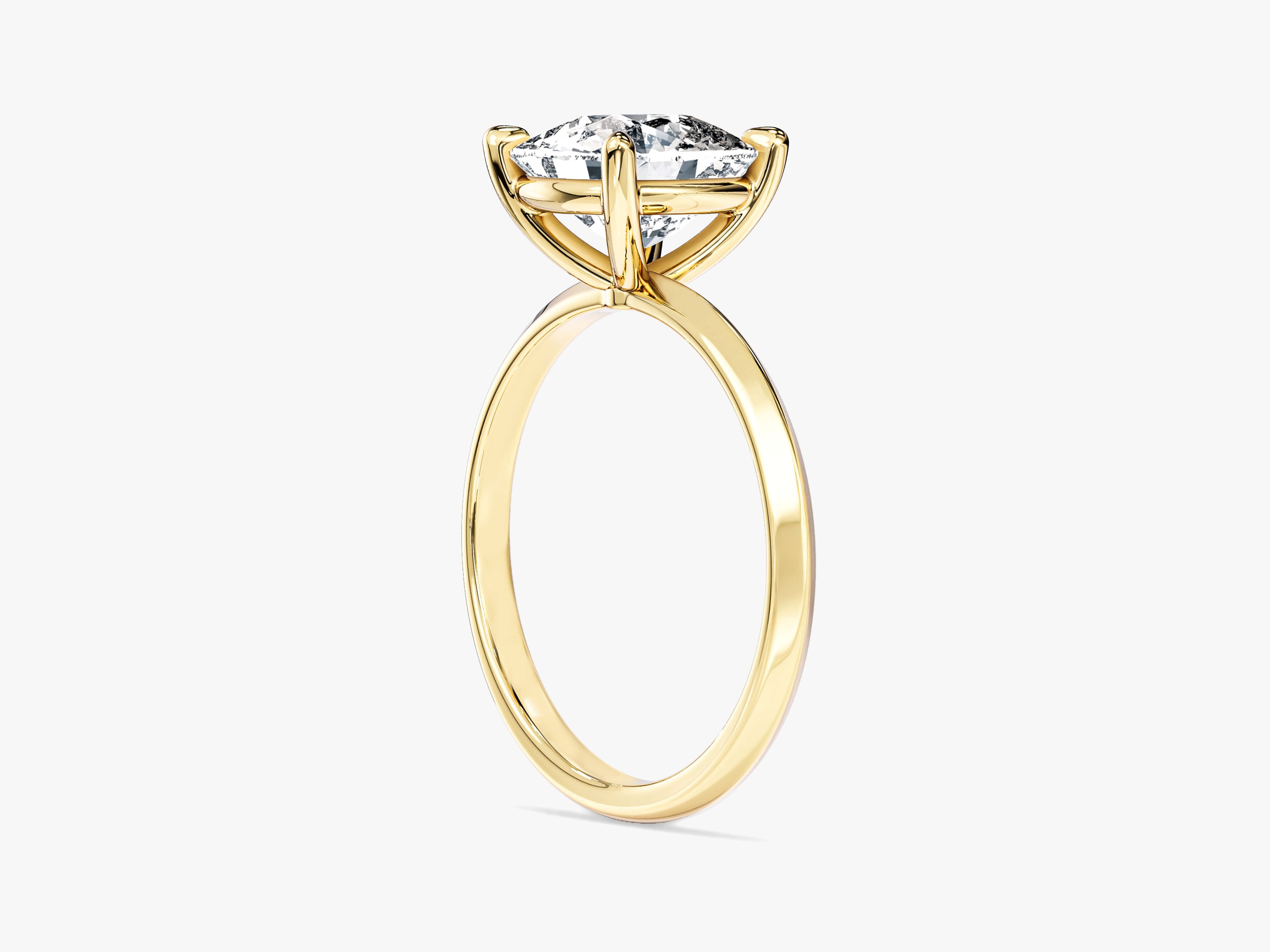 Knife Edge Cushion Moissanite Engagement Ring (3.00 CT)