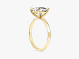 Knife Edge Cushion Moissanite Engagement Ring (3.00 CT)