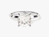 Knife Edge Cushion Moissanite Engagement Ring (3.00 CT)
