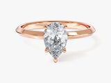Knife Edge Pear Lab Grown Diamond Engagement Ring (1.50 CT)
