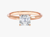 Knife Edge Asscher Lab Grown Diamond Engagement Ring (1.00 CT)