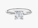 Knife Edge Asscher Lab Grown Diamond Engagement Ring (1.00 CT)