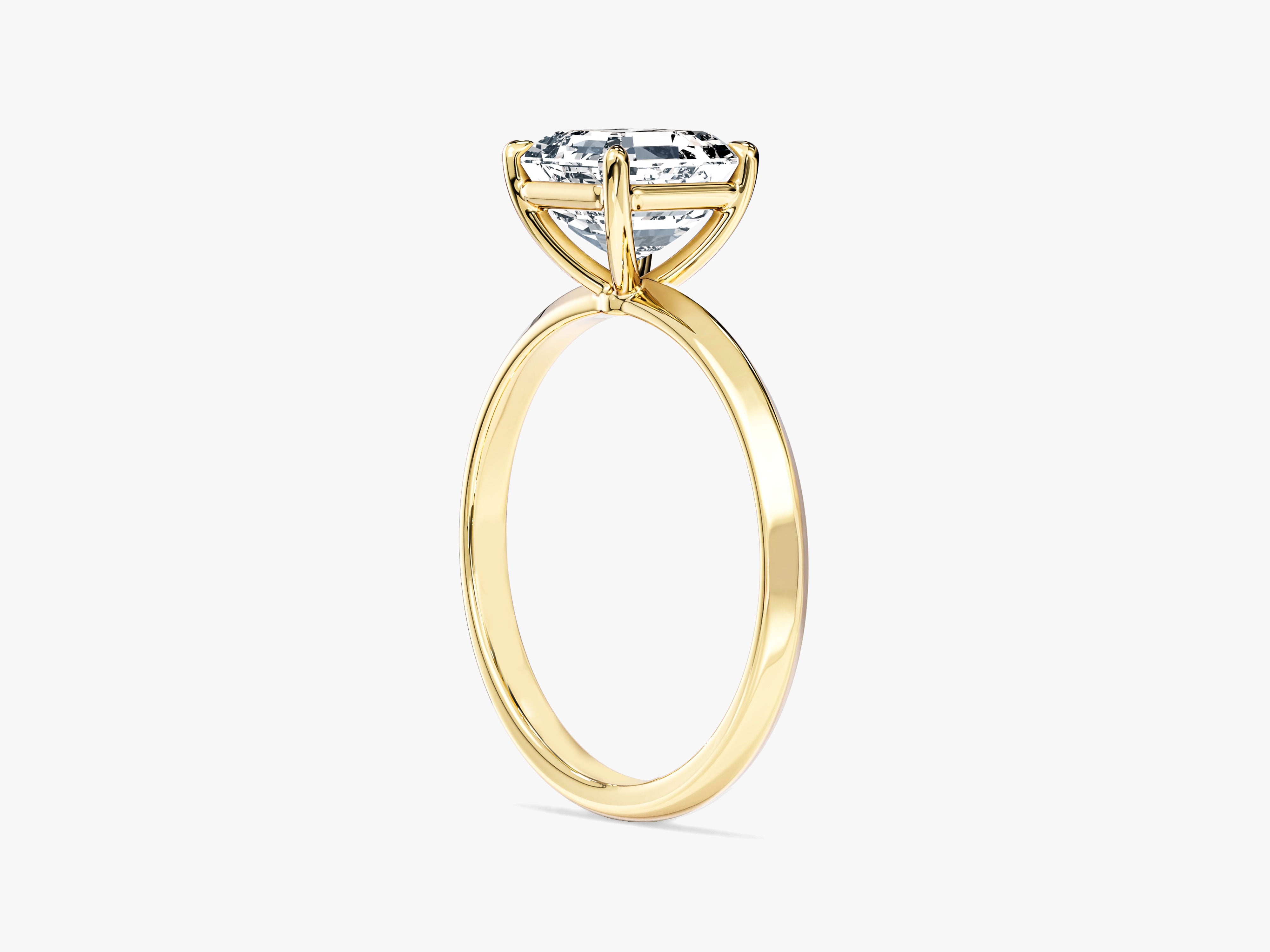 Knife Edge Asscher Lab Grown Diamond Engagement Ring (1.50 CT)