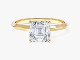 Knife Edge Asscher Lab Grown Diamond Engagement Ring (1.50 CT)