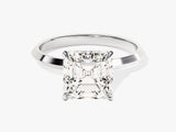 Knife Edge Asscher Diamond Engagement Ring (3.00 CT)