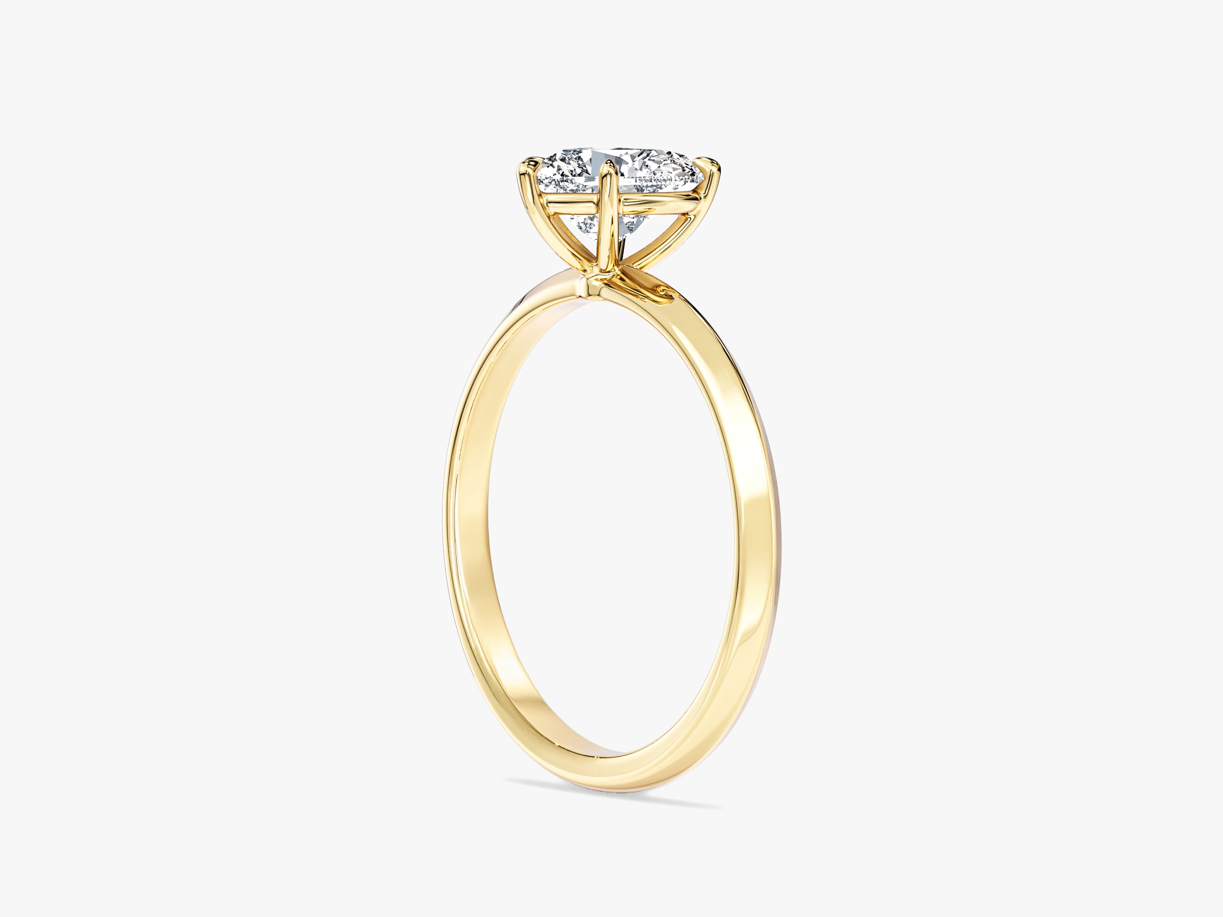 Knife Edge Heart Lab Grown Diamond Engagement Ring (1.00 CT)