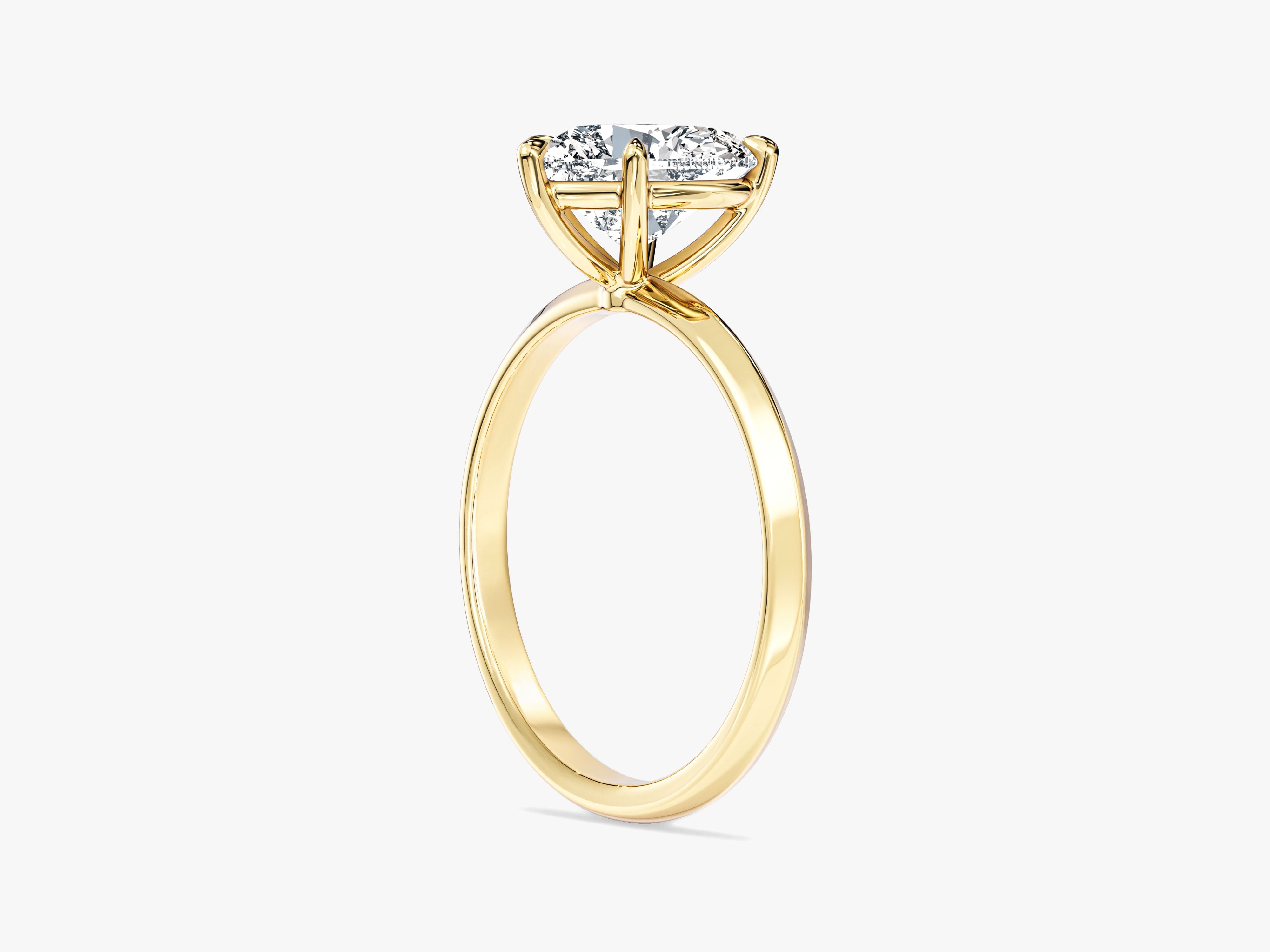 Knife Edge Heart Lab Grown Diamond Engagement Ring (2.00 CT)