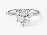 Knife Edge Heart Lab Grown Diamond Engagement Ring (2.00 CT)