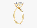 Knife Edge Heart Moissanite Engagement Ring (3.00 CT)