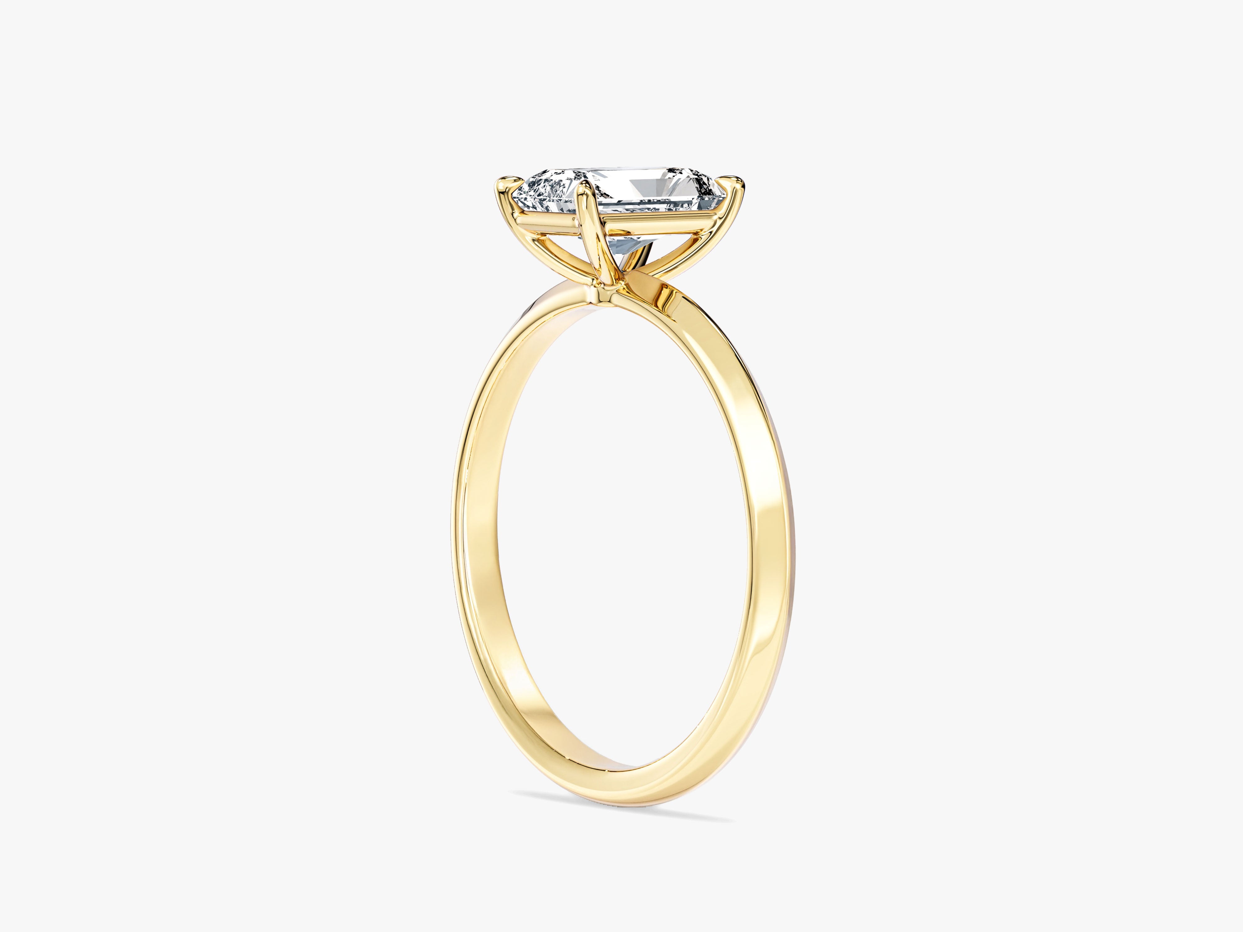 Knife Edge Radiant Lab Grown Diamond Engagement Ring (1.00 CT)