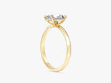 Knife Edge Radiant Lab Grown Diamond Engagement Ring (1.00 CT)