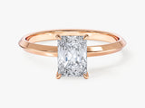Knife Edge Radiant Lab Grown Diamond Engagement Ring (1.00 CT)