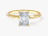Knife Edge Radiant Lab Grown Diamond Engagement Ring (1.00 CT)