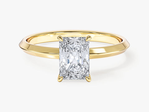 Knife Edge Radiant Moissanite Engagement Ring (1.00 CT)