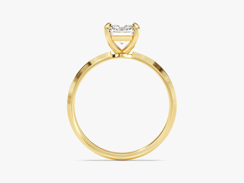 Knife Edge Radiant Moissanite Engagement Ring (1.50 CT)