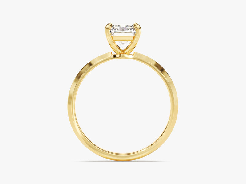 Knife Edge Radiant Diamond Engagement Ring (1.50 CT)