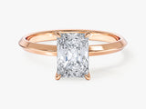 Knife Edge Radiant Moissanite Engagement Ring (1.50 CT)