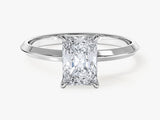 Knife Edge Radiant Moissanite Engagement Ring (1.50 CT)