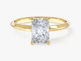 Knife Edge Radiant Moissanite Engagement Ring (1.50 CT)