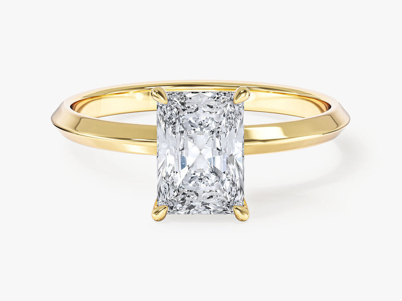 Knife Edge Radiant Moissanite Engagement Ring (1.50 CT)