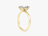 Knife Edge Radiant Lab Grown Diamond Engagement Ring (2.00 CT)