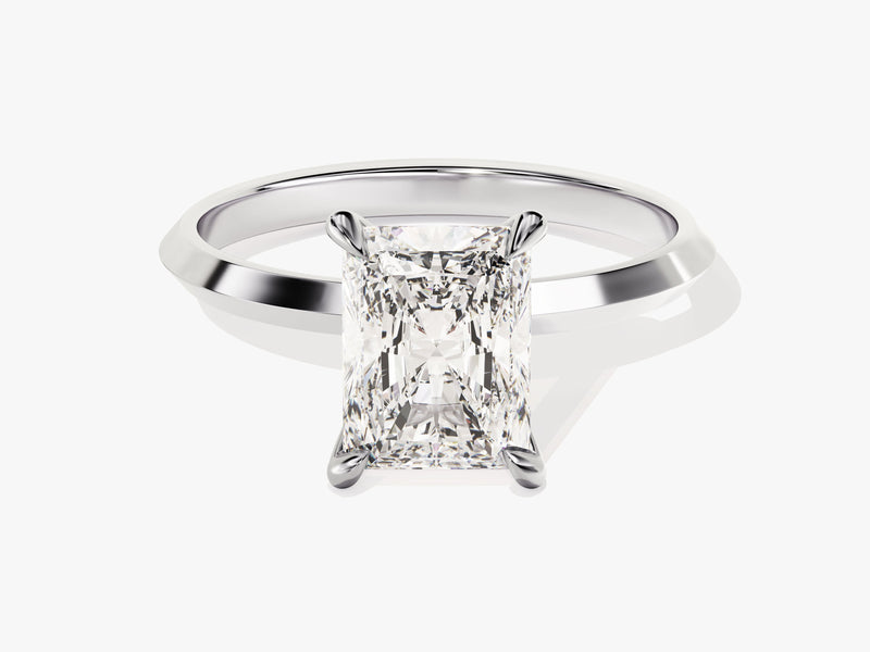 Knife Edge Radiant Diamond Engagement Ring (2.00 CT)