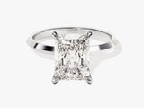 Knife Edge Radiant Lab Grown Diamond Engagement Ring (3.00 CT)