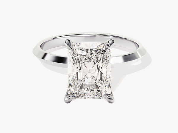 Knife Edge Radiant Diamond Engagement Ring (3.00 CT)