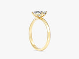 Knife Edge Marquise Moissanite Engagement Ring (1.00 CT)