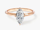 Knife Edge Marquise Moissanite Engagement Ring (1.00 CT)