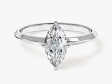 Knife Edge Marquise Moissanite Engagement Ring (1.00 CT)