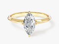 Knife Edge Marquise Moissanite Engagement Ring (1.00 CT)