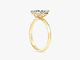 Knife Edge Marquise Lab Grown Diamond Engagement Ring (1.50 CT)