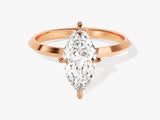 Knife Edge Marquise Diamond Engagement Ring (1.50 CT)