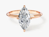 Knife Edge Marquise Lab Grown Diamond Engagement Ring (1.50 CT)