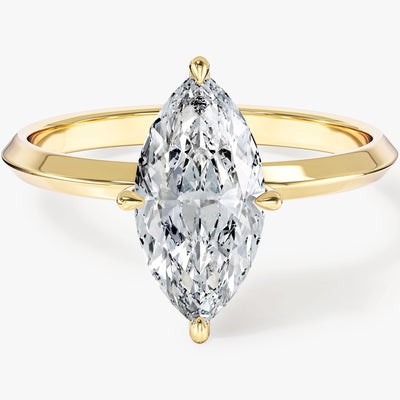 Knife Edge Marquise Moissanite Engagement Ring (1.50 CT)