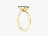 Knife Edge Marquise Lab Grown Diamond Engagement Ring (2.00 CT)