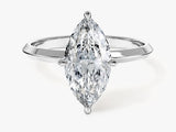 Knife Edge Marquise Lab Grown Diamond Engagement Ring (2.00 CT)