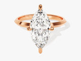 Knife Edge Marquise Diamond Engagement Ring (3.00 CT)