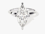 Knife Edge Marquise Diamond Engagement Ring (3.00 CT)