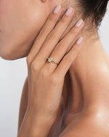 Bezel Oval Moissanite Engagement Ring (1.00 CT)