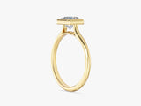 Bezel Princess Lab Grown Diamond Engagement Ring (1.00 CT)