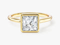 Bezel Princess Lab Grown Diamond Engagement Ring (1.50 CT)