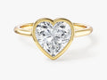 Bezel Heart Moissanite Engagement Ring (2.00 CT)