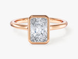 Bezel Radiant Lab Grown Diamond Engagement Ring (1.50 CT)
