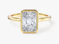 Bezel Radiant Moissanite Engagement Ring (2.00 CT)
