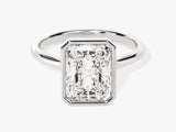 Bezel Radiant Moissanite Engagement Ring (3.00 CT)