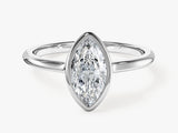Bezel Marquise Lab Grown Diamond Engagement Ring (1.00 CT)