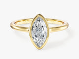 Bezel Marquise Lab Grown Diamond Engagement Ring (1.00 CT)