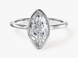 Bezel Marquise Lab Grown Diamond Engagement Ring (1.50 CT)